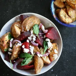 Geroosterde aardappelsalade uit de airfryer