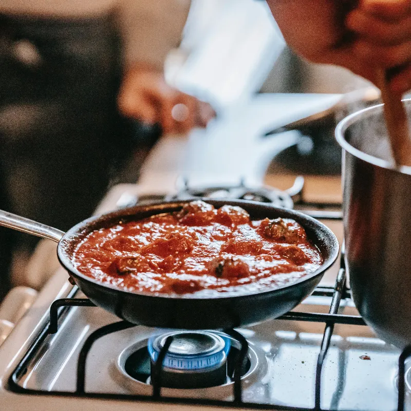 Vegan balletjes met barbecuesaus