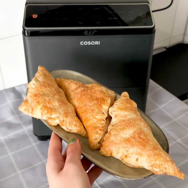 Appelflappen met karamel uit de airfryer