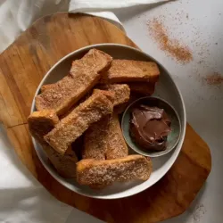 Churro French toast uit de airfryer