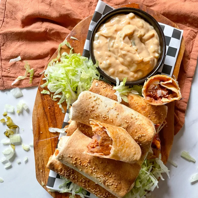 Vega "Big Mac" rolls uit de Cosori Dual Blaze