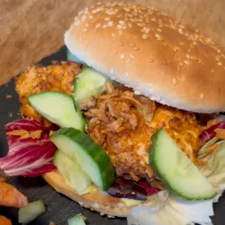 Gezonde krokante kipburgers uit de airfryer