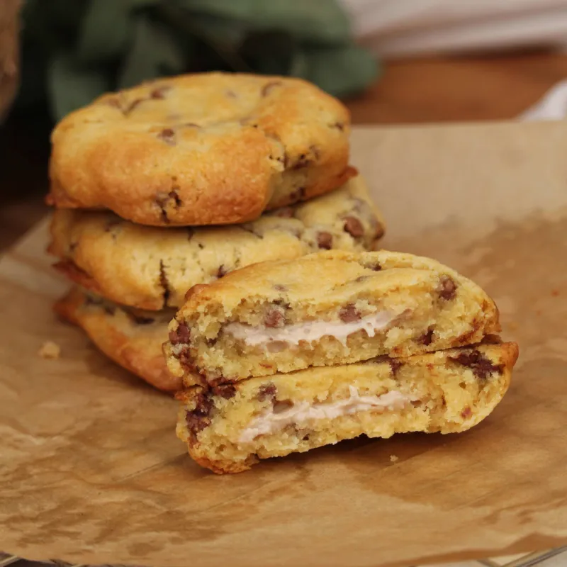 Koekjes met bueno vulling uit de airfryer