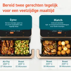 Airfryer XXL Dual Blaze Twin Fry