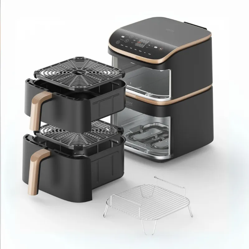 De twee manden met crisper plates van de Turbo Tower