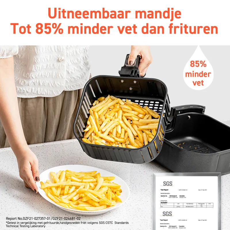 Cosori XL airfryer uitneembaar mandje Cosori XL airfryer uitneembaar mandje