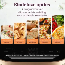 Voorzien van 7 programma's Voorzien van 7 programma's