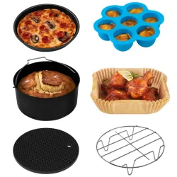 Cosori Airfryer accessoireset met kooksuggesties