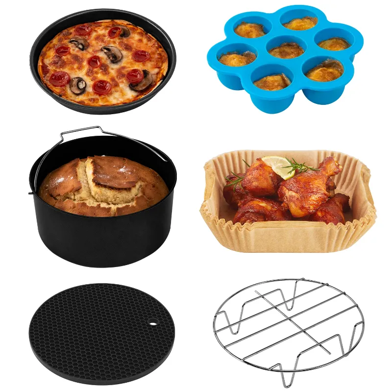 Cosori Airfryer accessoireset met kooksuggesties
