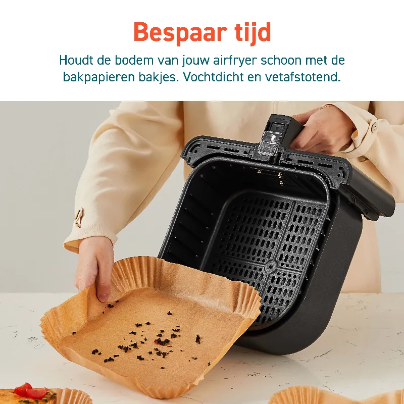 Cosori Airfryer accessoireset bespaar tijd door de airfryer bakjes