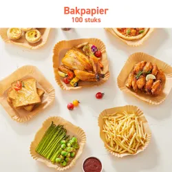 Cosori bakpapier airfryer bakjes, 100 stuks