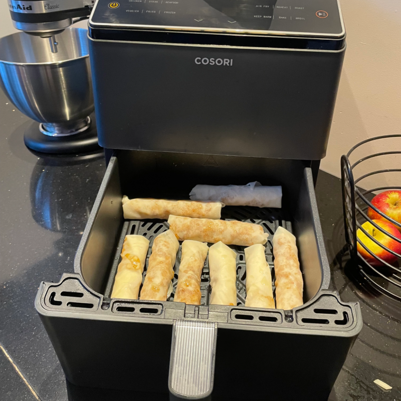 Loempia's in de Cosori Dual Blaze