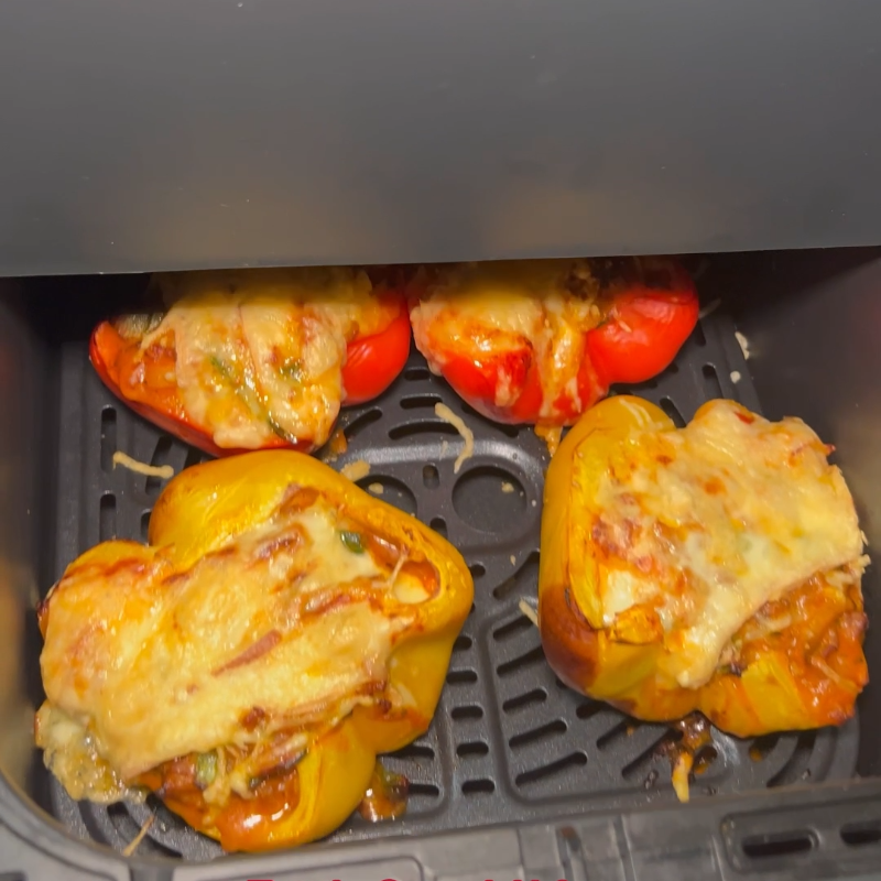 Gevulde paprika's in de airfryer