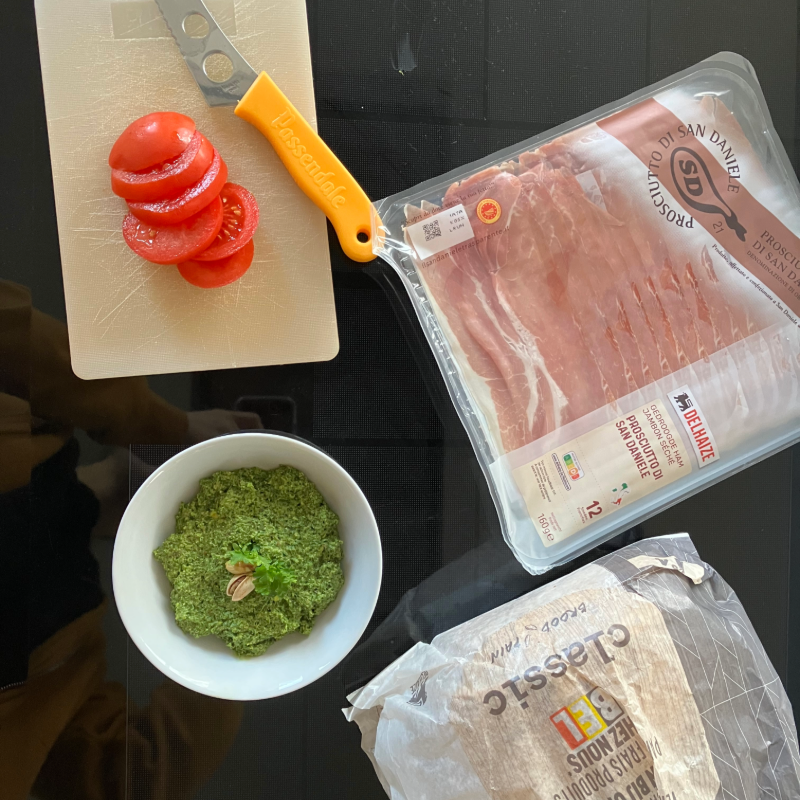 Ingrediënten van de croque