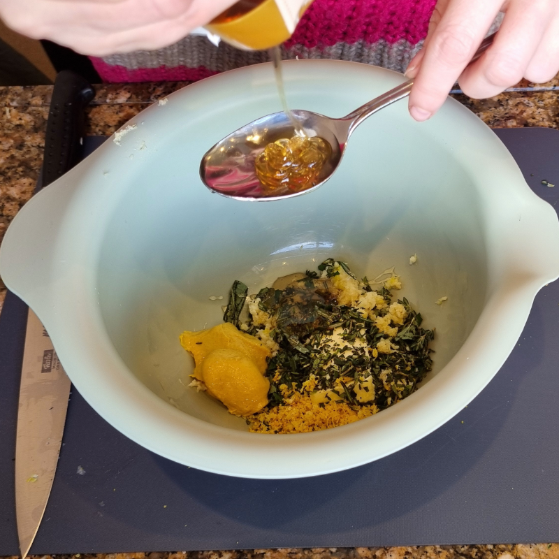 Ingrediënten binnenkant rollade