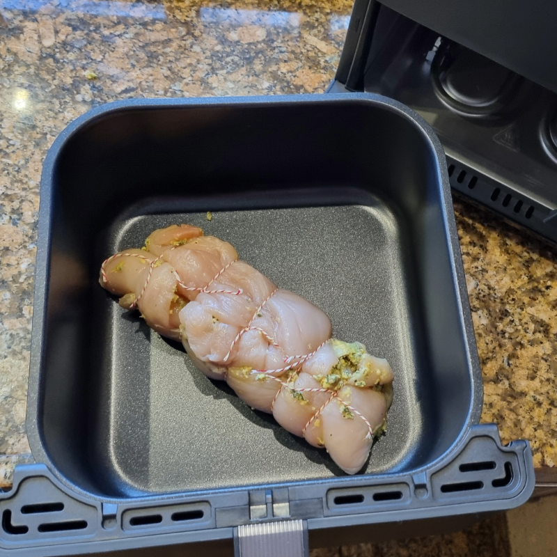 De kiprollade in de airfryer