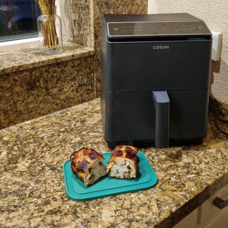 De bereide rollade met de Cosori Dual Blaze