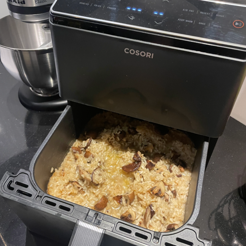 Truffelrisotto in de airfryer