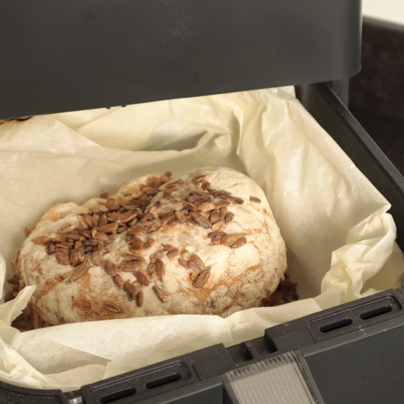 Volkorenbrood in de airfryer