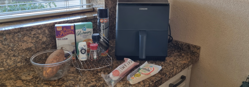 Cosori Dual Blaze met ingrediënten